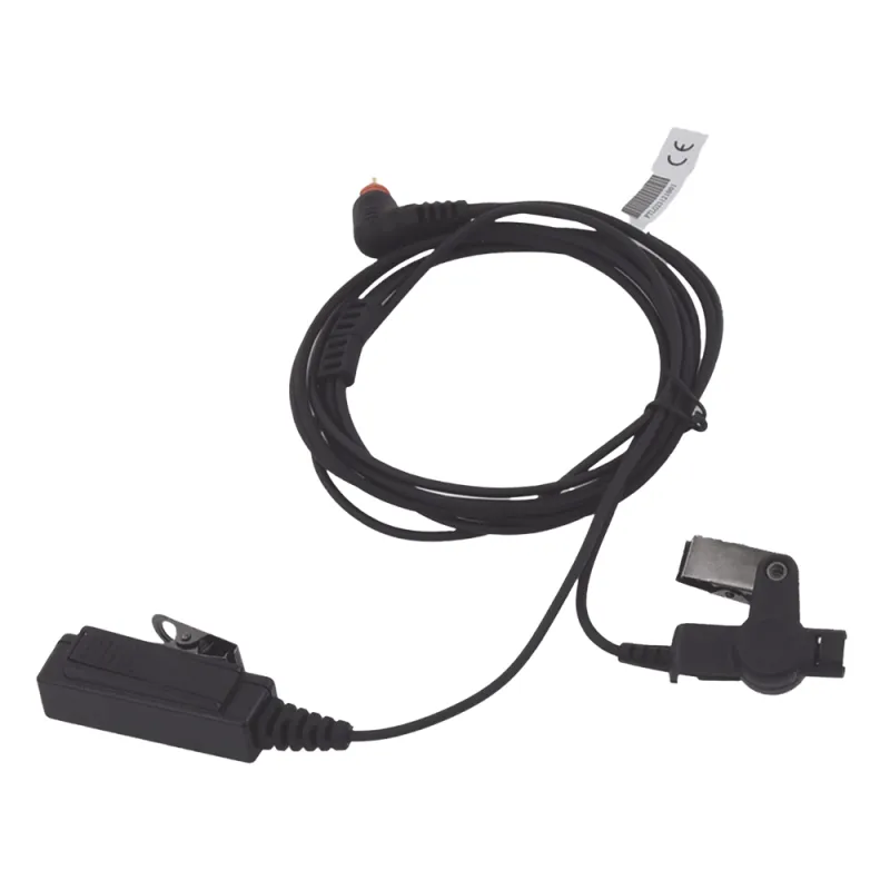 Micrófono - audífono de dos hilos con tubo acústico de grado médico con conector de 2.5mm para MOTOROLA