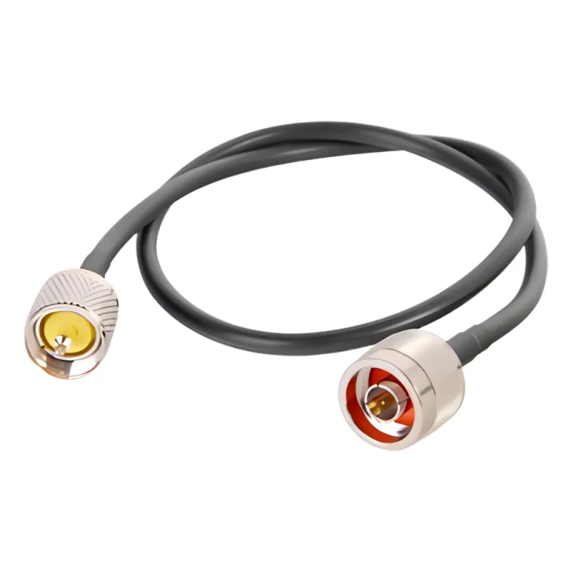 Jumper de 60 cm (23.62 Pulgadas) Fabricado con Cable RG-58U-SYS, Conector N y UHF del Otro Extremo