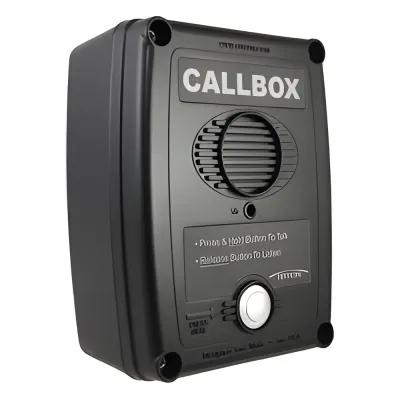 Callbox, Intercomunicador Inalámbrico Vía Radio UHF 450-470MHZ, Serie Q7 en Color Negro