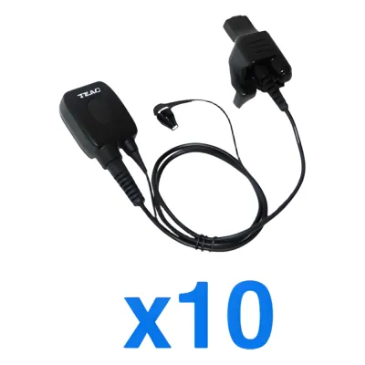 Kit de 10 micrófonos audífonos para Motorola HT1000/XTS1500/XTS200/XTS300/XTS5000/MTX838