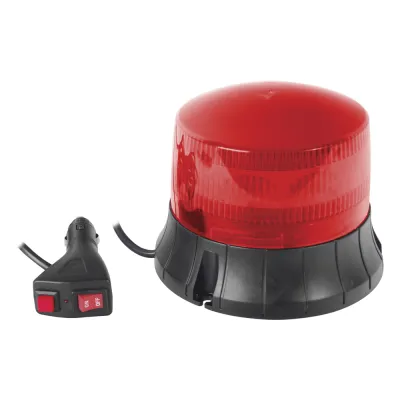 Burbuja LED giratoria color rojo, 9 LEDs, montaje magnético