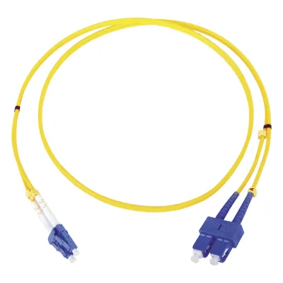 Jumper de Fibra Óptica Monomodo LC/SC Duplex de 1 Metro (3.28 Pies)