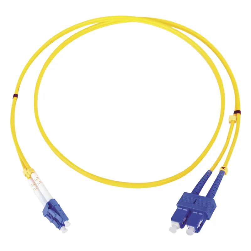 Jumper de Fibra Óptica Monomodo LC/SC Duplex de 1 Metro (3.28 Pies)
