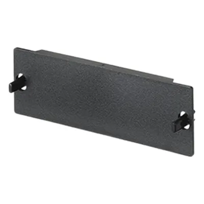 Placa Ciega FAP, Para Reservar Espacio de Uso Futuro en Paneles de Fibra Óptica, Color Negro