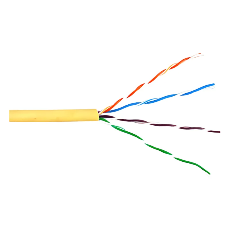 Bobina de Cable de 305 Metros (1000 Pies) UTP Cat6 Riser / Color Amarillo / UL, CMR, Probado a 350 Mhz / Para Aplicaciones de CCTV, Redes de Datos, IP Megapixel, Control RS485