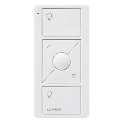 Control remoto inalámbrico Pico de 3 botones con subir/bajar y botón de favorito para iluminación y persianas, compatible con Caseta Wireless, RadioRA 2, HomeWorks QS y Vive