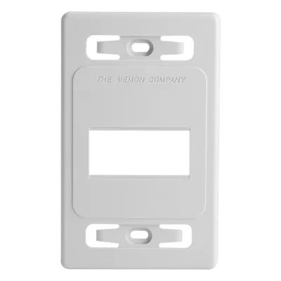 Placa de Pared Modular MAX, de 3 Salidas, Color Blanco, Versión Bulk (Sin Empaque Individual)