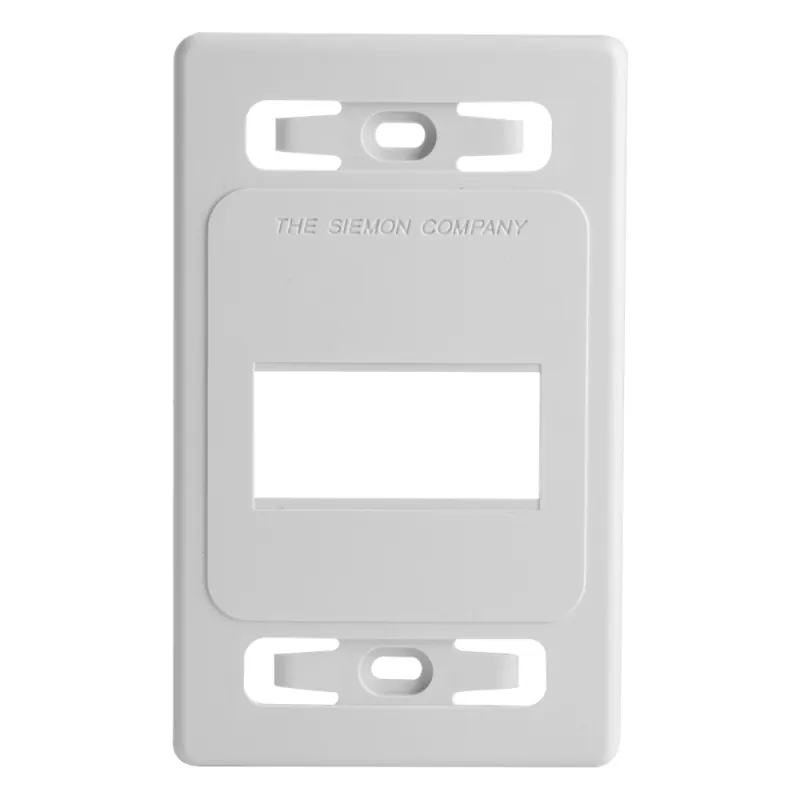 Placa de Pared Modular MAX, de 3 Salidas, Color Blanco, Versión Bulk (Sin Empaque Individual)