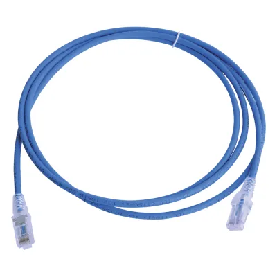 Patch Cord MC6 Modular Cat6 UTP, CM/LS0H, 2.13 Metros (7 Pies), Color Azul, Versión Bulk (Sin Empaque Individual)