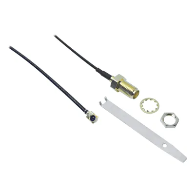 Cable adaptador U.FL a SMA para conectar comunicadores celulares a antenas externas AlarmNet