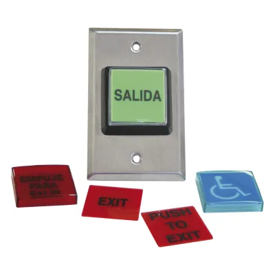 Botón de Salida / MÚLTIPLES Placas/ Luz LED /2 Años Garantia