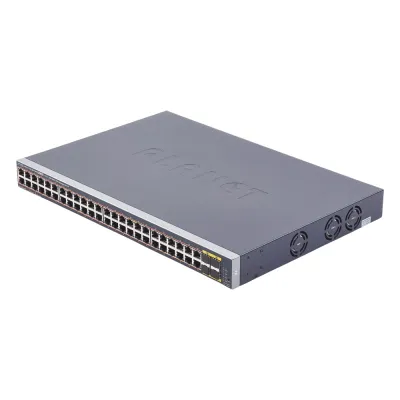 Switch Administrable de 48-Puertos 10/100/1000T 802.3at PoE + 4-Puertos 100/1000BASE-X SFP / 440W