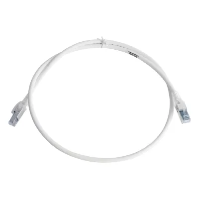 Patch Cord Z-MAX Cat6A S/FTP, CM/LS0H, 0.91 Metros (3 Pies), Color Blanco