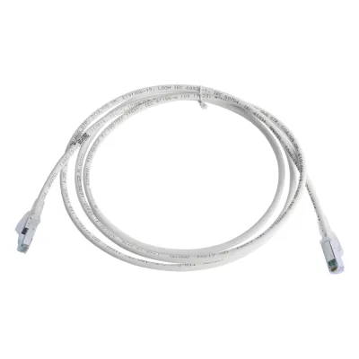 Patch Cord Z-MAX Cat6A S/FTP, CM/LS0H, 2.13 Metros (7 Pies), Color Blanco