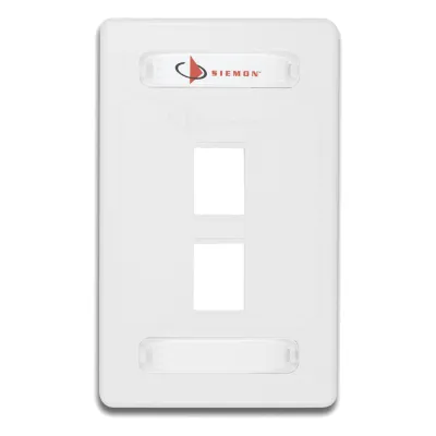Placa de Pared Modular 10G MAX de 2 Salidas, Color Blanco
