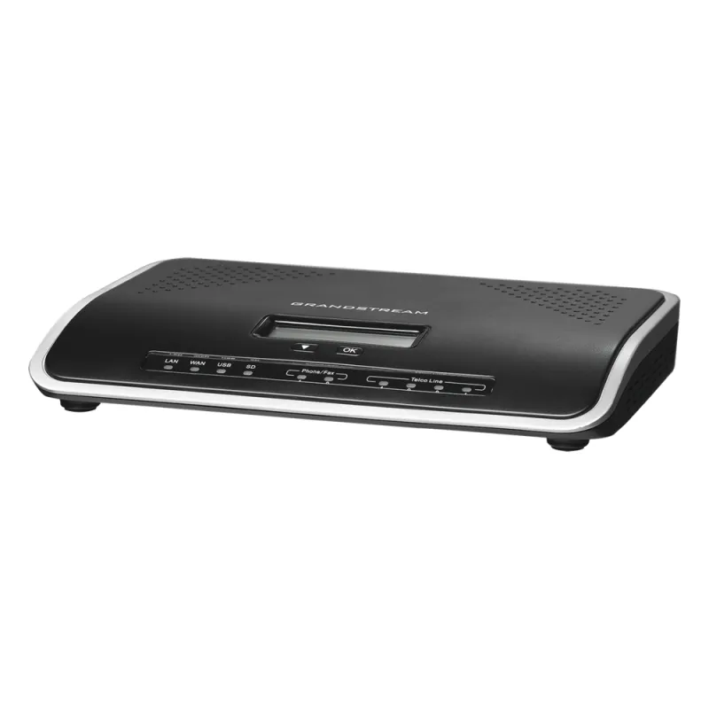 Conmutador IP-PBX de 2 puertos FXO + 2 FXS, 30 llamadas concurrentes, 500 usuarios y doble puerto Gigabit