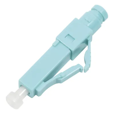 Conector de Fibra Óptica Pre-Pulido LightBow LC Simplex, Multimodo 50/125 (OM3/OM4), Re-Terminable, Color Aqua