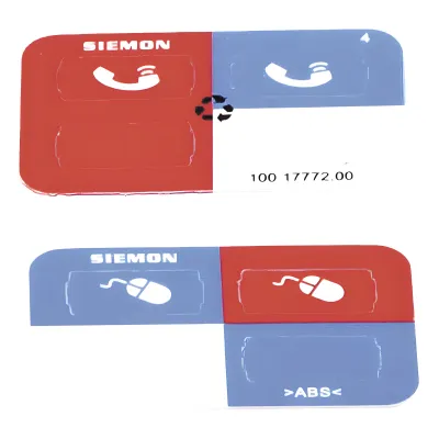 Icono Ultramax para Identificación de Jacks, Color Rojo, Bolsa con 100 Piezas
