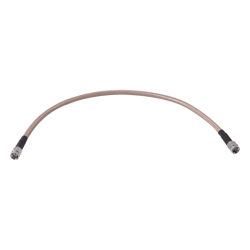 Jumper con Cable RG-142 con Conectores SMA Macho/SMA Macho de 30 cm (11.81 pulgadas).