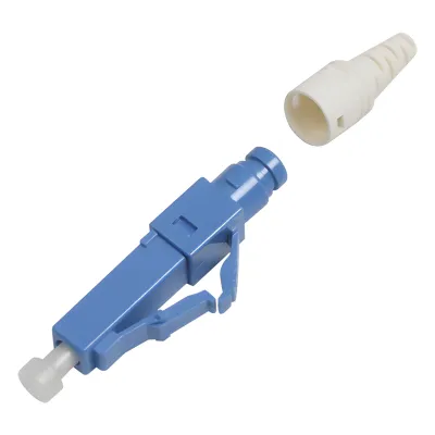 Conector de Fibra Óptica Pre-Pulido LightBow LC/UPC Simplex, Monomodo OS1/OS2, Re-Terminable, Color Azul