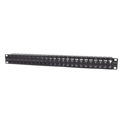 Patch Panel UTP Z-MAX de 48 Puertos, Precargado con Jacks Categoría 6, Plano, 1UR