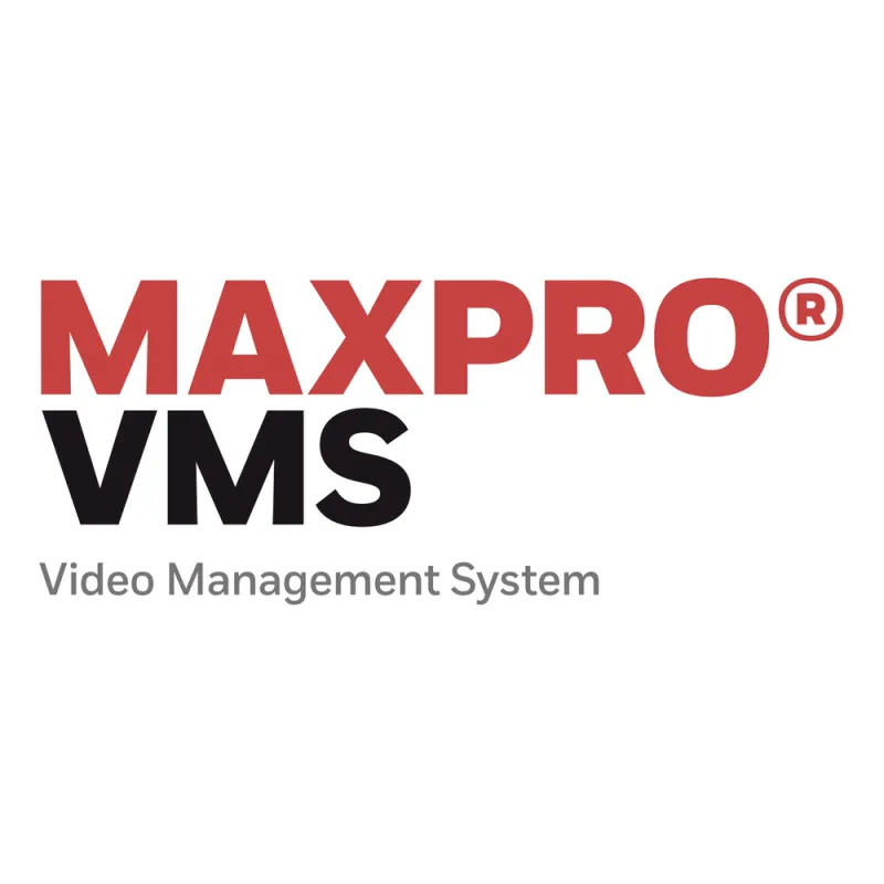 Licencia base de software de gestión de video MAXPRO VMS con interfaz para 64 canales, cliente-servidor