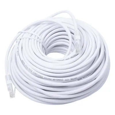 Cable de Parcheo UTP Cat5e - 30 Metros (98.43 Pies) - Blanco