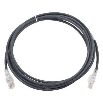 Patch Cord MC6 Modular Cat6 UTP, CM/LS0H, 2.13 Metros (7 Pies), Color Negro