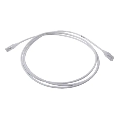 Patch Cord MC6 Modular Cat6 UTP, CM/LS0H, 2.13 Metros (7 Pies), Color Blanco, Diámetro Reducido (28AWG)