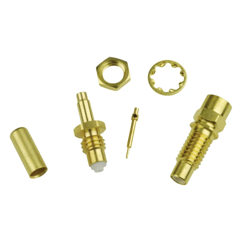 Conector Jack SMC de Anillo Plegable para Cable RG-316 y Montaje en Chasis.