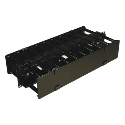 Organizador de Cable Horizontal RouteIT, Doble, Para Rack de 19in, 6in de profundidad, 2UR