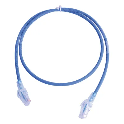 Patch Cord MC5 Modular Cat5e UTP, CM/LS0H, 0.91 Metros (3 Pies), Color Azul, Versión Bulk (Sin Empaque Individual)