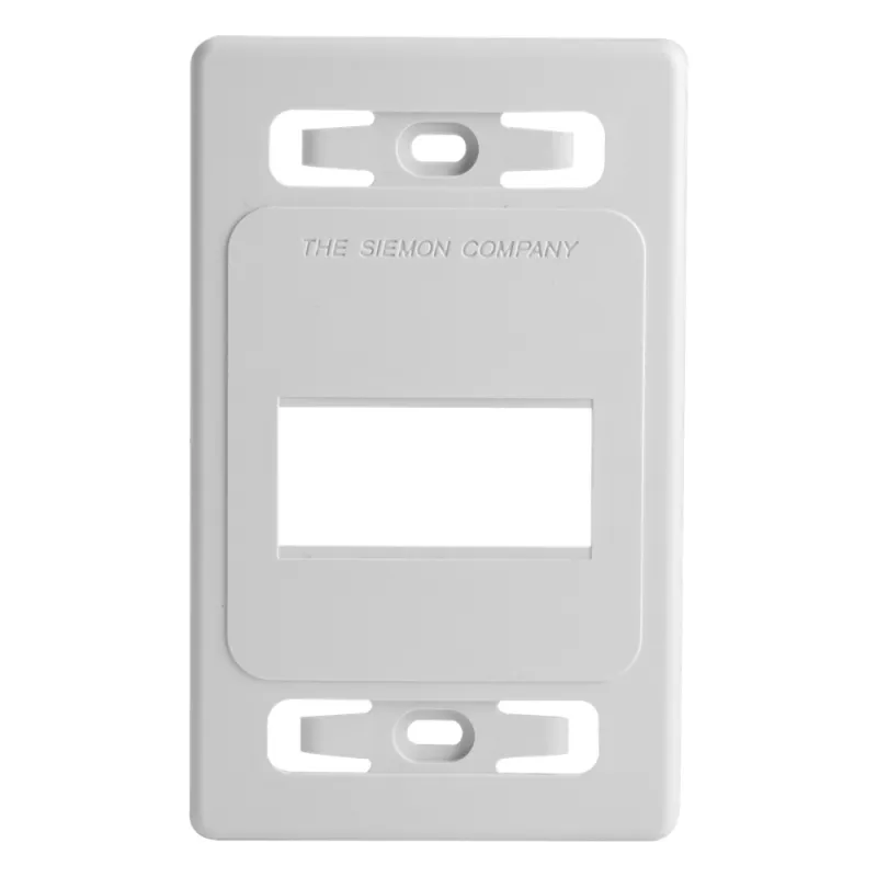 Placa de Pared Modular MAX, de 3 Salidas, Color Blanco