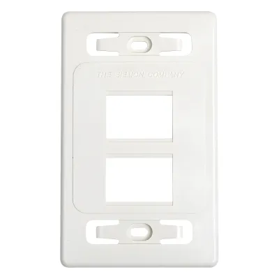 Placa de Pared Modular MAX, de 4 Salidas, Color Blanco, Versión Bulk (Sin Empaque Individual)