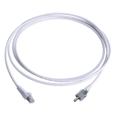 Patch Cord TERA Cat5e 10/100BASE-T, de 2 Pares y Conector Modular, LS0H, Color Blanco, 2 Metros (6.56 Pies)