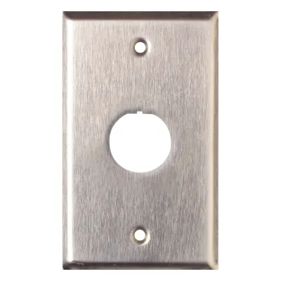 Placa de Pared Reforzada, de Acero Inoxidable, Para Uso Industrial, de 1 Puerto