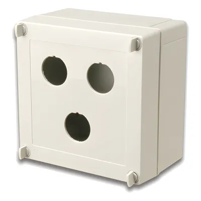 Caja industrial de conexión (Ruggedized), de 3 puertos de cobre o fibra, con protección IP66/IP67 (NEMA 4X)