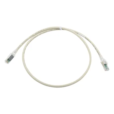 Patch Cord Z-MAX Cat6A S/FTP, CM/LS0H, 3ft, Color Gris, Versión Bulk (Sin Empaque Individual)