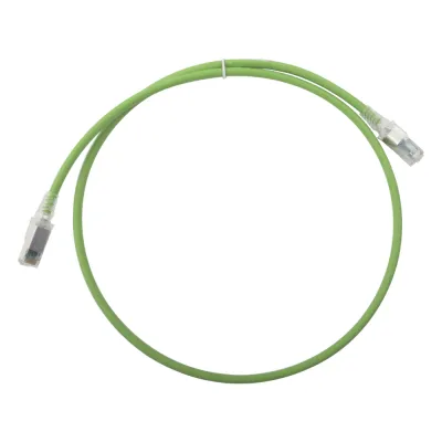 Patch Cord Z-MAX Cat6A S/FTP, CM/LS0H, 0.91 metros (3 pies), Color Verde, Versión Bulk (Sin Empaque Individual)