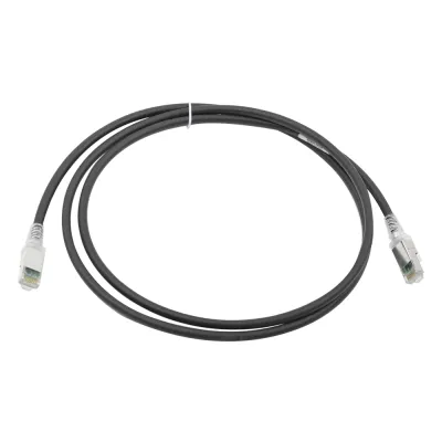 Patch Cord Z-MAX Cat6A S/FTP, CM/LS0H, 1.52 Metros (5 Pies), Color Negro, Versión Bulk (Sin Empaque Individual)
