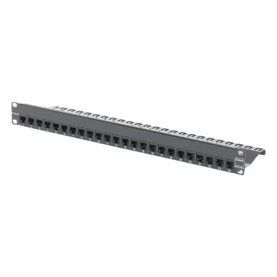 Patch Panel Z-Max, Blindado, de 24 Puertos, Modular (Vacío), Plano, 1UR