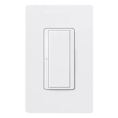 Interruptor electrónico Maestro de encendido/apagado, 8 A en iluminación y motores de 1/4 HP, 120 V, un polo o multilocalización, requiere neutro, para RadioRA 2 y RA2 Select
