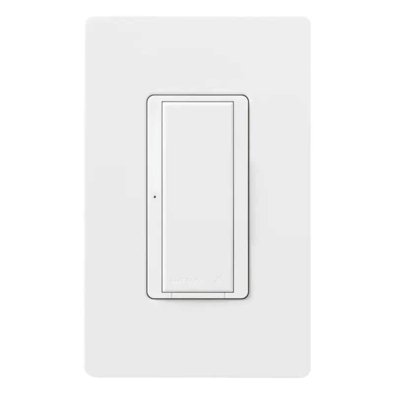 Interruptor electrónico Maestro de encendido/apagado, 8 A en iluminación y motores de 1/4 HP, 120 V, un polo o multilocalización, requiere neutro, para RadioRA 2 y RA2 Select