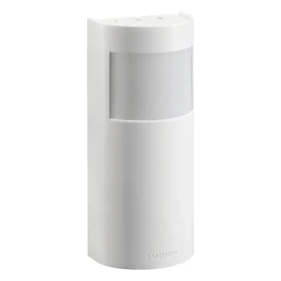 Sensor de ocupación y vacancia inalámbrico de pared, PIR 180°, cobertura hasta 278.7 m² y alcance de 18.3 m, a batería, compatible con RadioRA 2, RA2 Select, RadioRA 3 y Vive