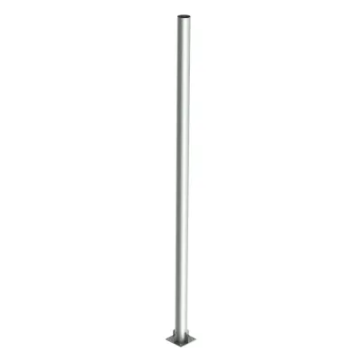 Poste de Acero Galvanizado para Videovigilancia, 1.5 m de altura.
