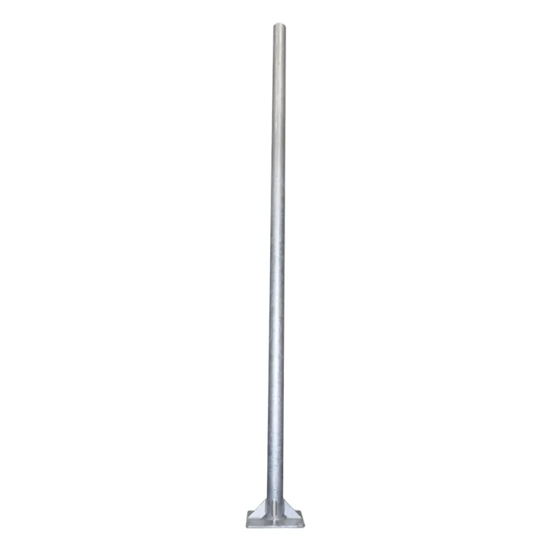 Poste de Acero Galvanizado para Videovigilancia, 3 m de altura.