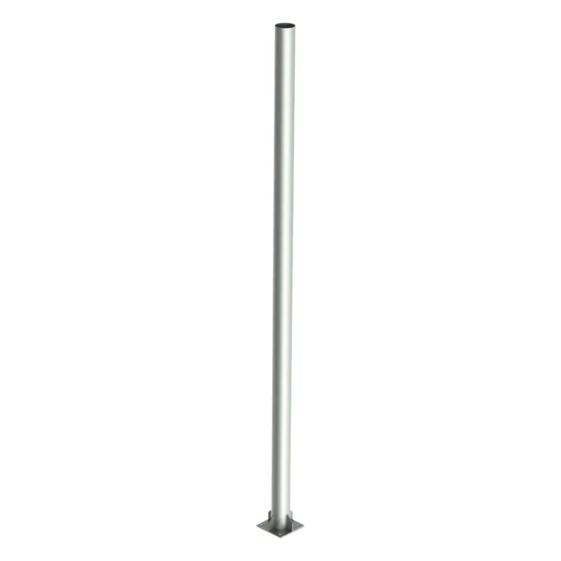 Poste de Acero Galvanizado para Videovigilancia, 4 m de altura.