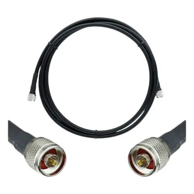 Jumper Coaxial con Cable Wilson-400 / Conector N Macho en los Extremos / 6.1 Metros (20.01 Pies) de Longitud.