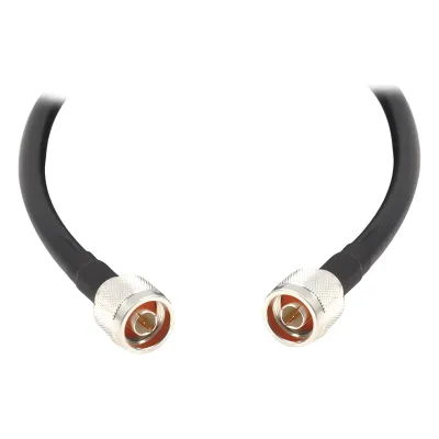 Jumper con Cable LMR400 con Conectores N Macho / N Macho de 1.5 metros.