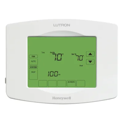 Termostato inalámbrico TouchPRO Wireless para control de calefacción y aire acondicionado, con tecnología Clear Connect, para sistemas RadioRA 2 y HomeWorks QS
